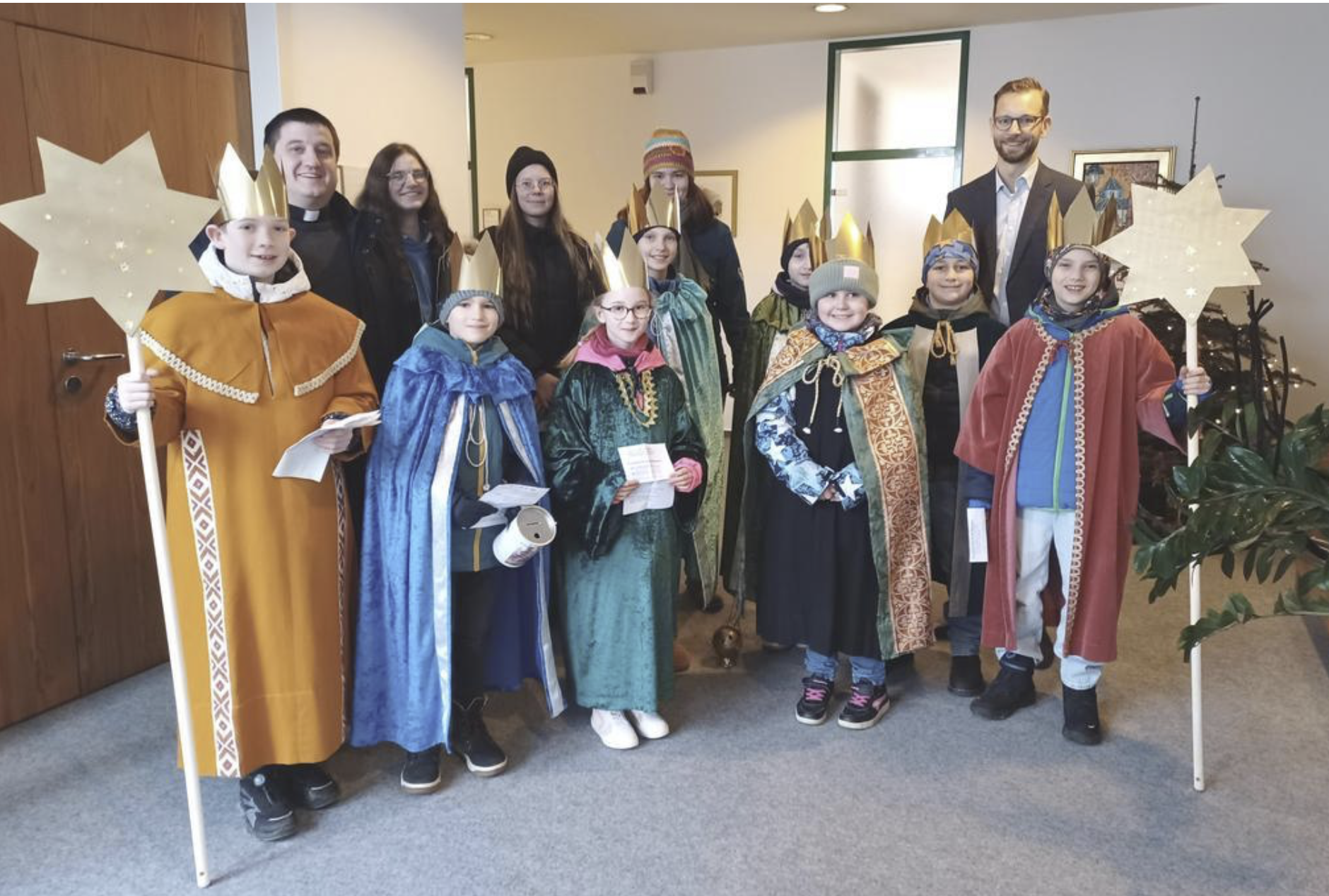 Königlicher Besuch im Rathaus